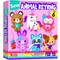 Unicorn Sewing Keyring Kit for Kids Age 7 8 9 10 11 12 Learn Art & Craft, Includes 6 Stuffed Animal Bear, Dog, Rabbit, Raccoon, Owl Dolls, Instruction & Felt Materials